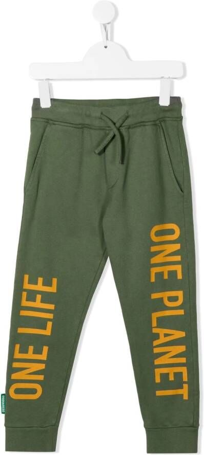 DSQUARED2 KIDS Trainingsbroek met logoprint Groen