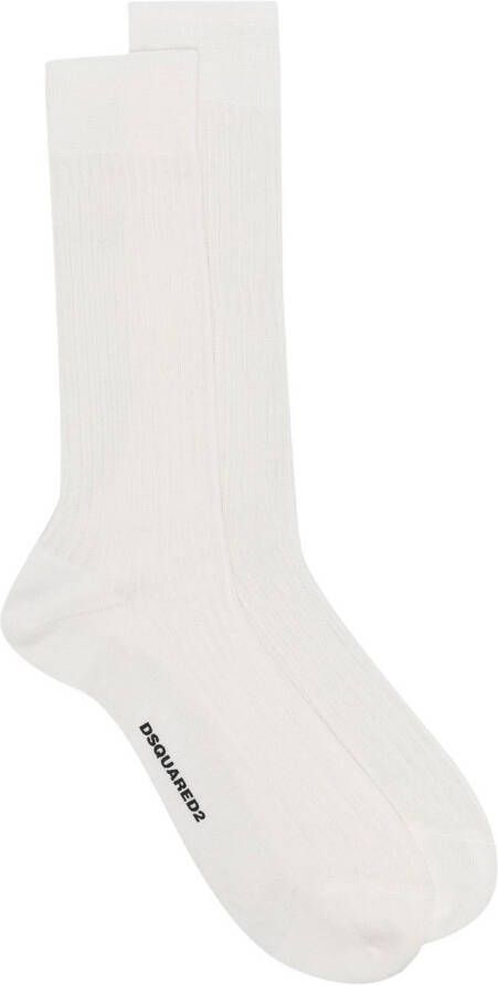 DSQUARED2 Sokken met logo Wit