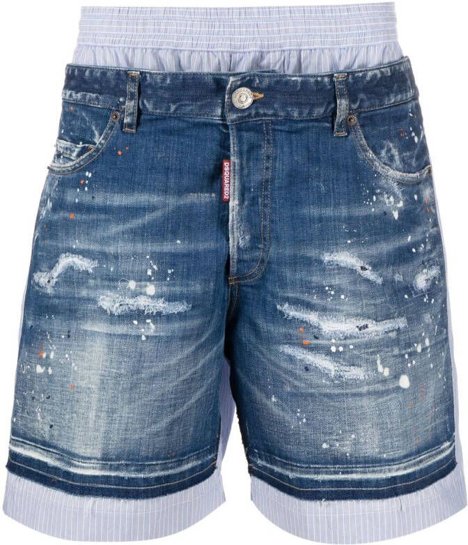 Dsquared2 Gelaagde shorts Blauw
