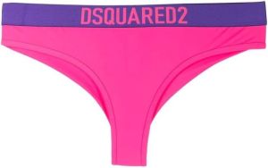 Dsquared2 Slip met logo Roze