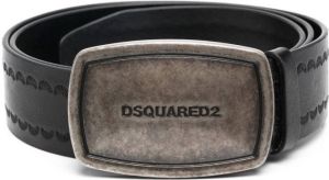 Dsquared2 logo buckle belt Zwart