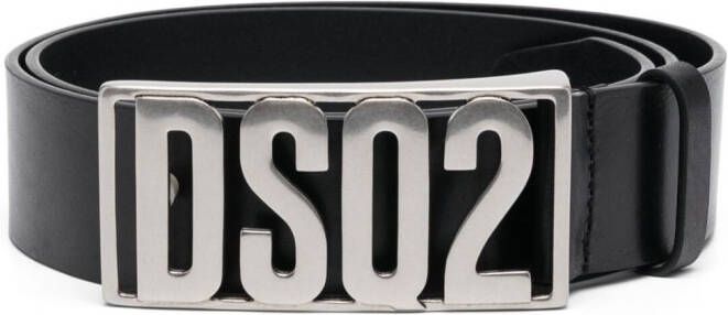 DSQUARED2 Riem met logogesp Zwart