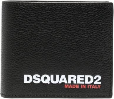 Dsquared2 Portemonnee met logo-reliëf Zwart