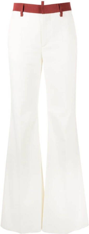 Dsquared2 Flared broek Wit