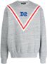 Dsquared2 logo-embroidered cotton sweatshirt Grijs - Thumbnail 1