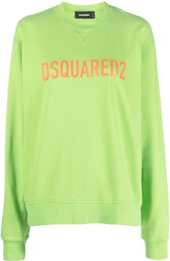 Dsquared2 Sweater met geborduurd logo Groen