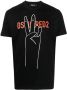 DSQUARED2 logo graphic-print T-shirt Zwart - Thumbnail 1