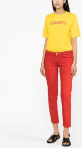 Dsquared2 Jeans met logopatch Rood