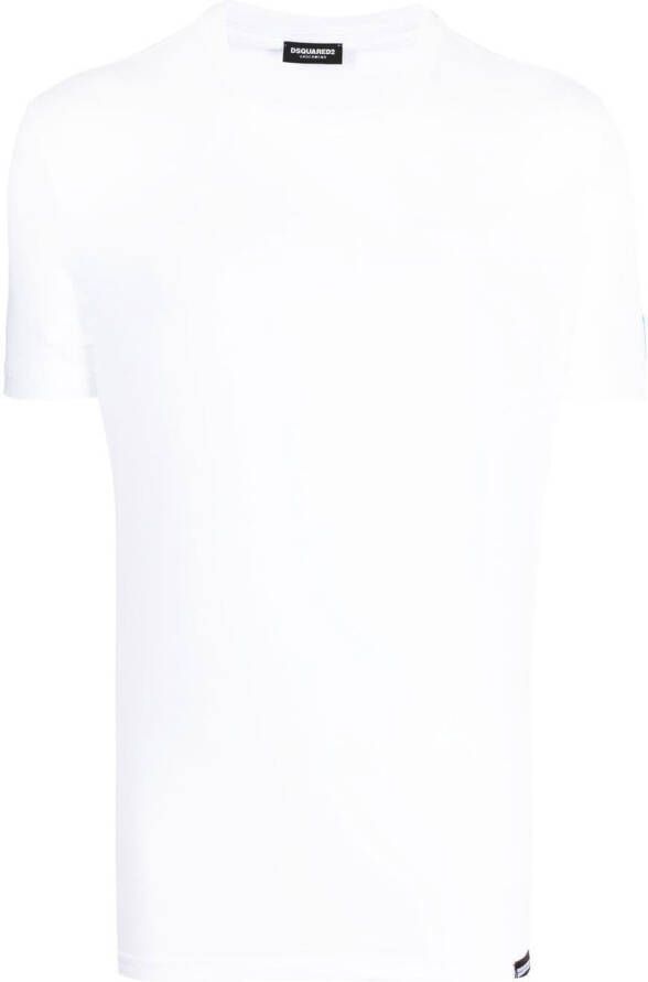 Dsquared2 T-shirt met logopatch Wit