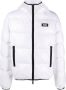 Dsquared2 logo-patch hooded down jacket Wit - Thumbnail 1