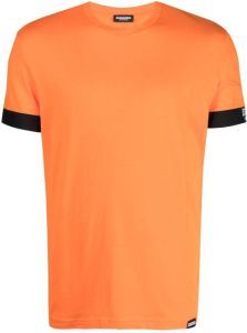 Dsquared2 T-shirt met logopatch Oranje