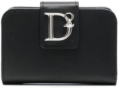Dsquared2 Portemonnee met logoplakkaat Zwart