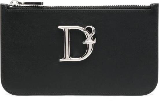 Dsquared2 Portemonnee met logoplakkaat Zwart