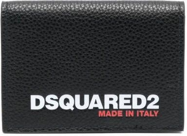 Dsquared2 logo-print bifold wallet Zwart