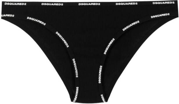 Dsquared2 Slip met logoprint Zwart