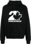 DSQUARED2 Hoodie met logoprint Zwart - Thumbnail 1