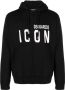 DSQUARED2 Hoodie met logoprint Zwart - Thumbnail 1