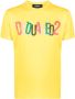 Dsquared2 T-shirt met logoprint Geel - Thumbnail 1