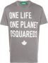 DSQUARED2 T-shirt met logoprint Grijs - Thumbnail 1