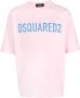 Dsquared2 logo-print cotton T-shirt Roze - Thumbnail 1
