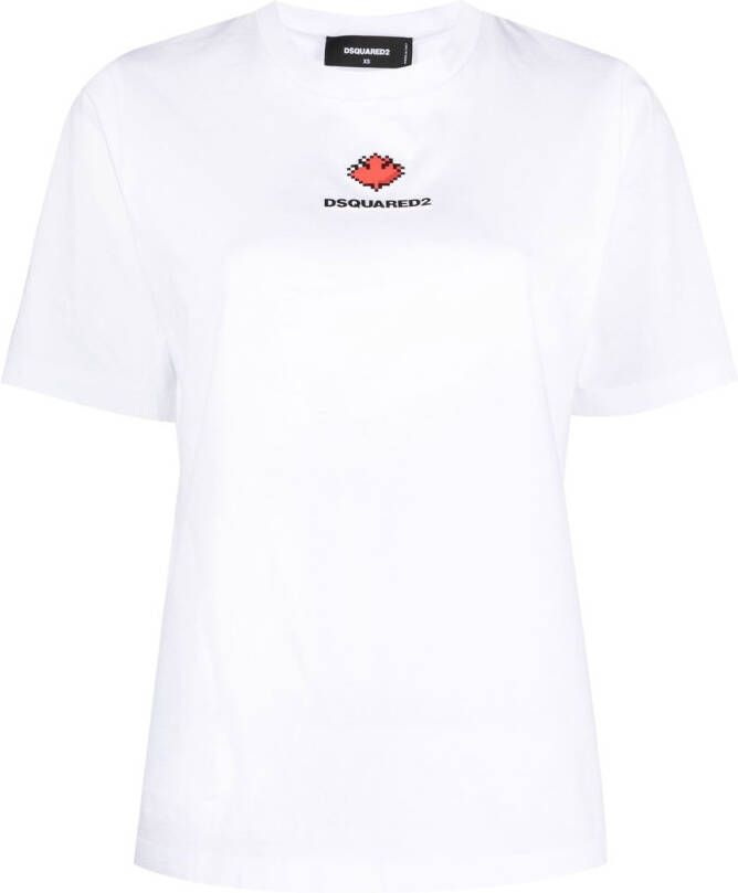 Dsquared2 logo-print cotton T-shirt Wit