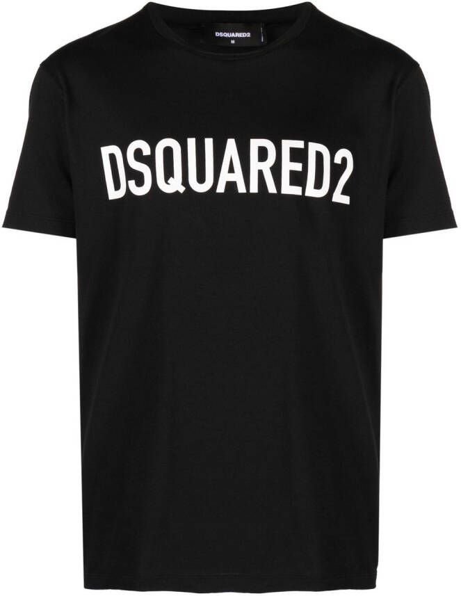 DSQUARED2 T-shirt met logoprint Zwart