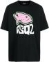 DSQUARED2 T-shirt met logoprint Zwart - Thumbnail 1