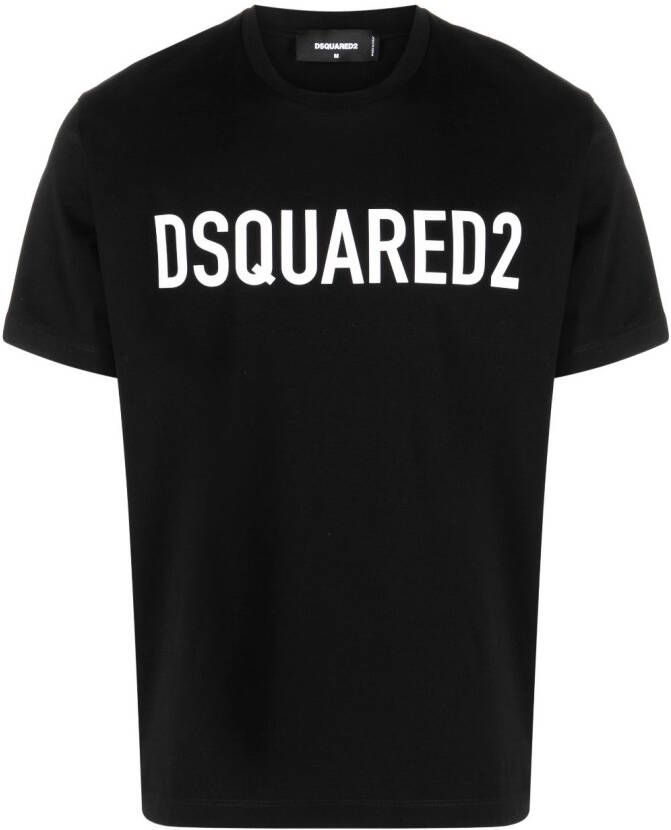Dsquared2 T-shirt met logoprint Zwart