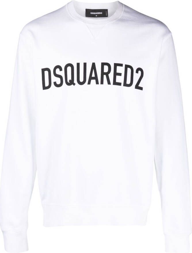 Dsquared2 Sweater met logoprint Wit