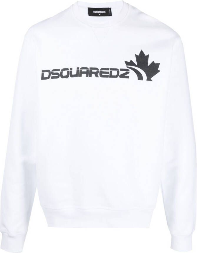 Dsquared2 Sweater met logoprint Wit