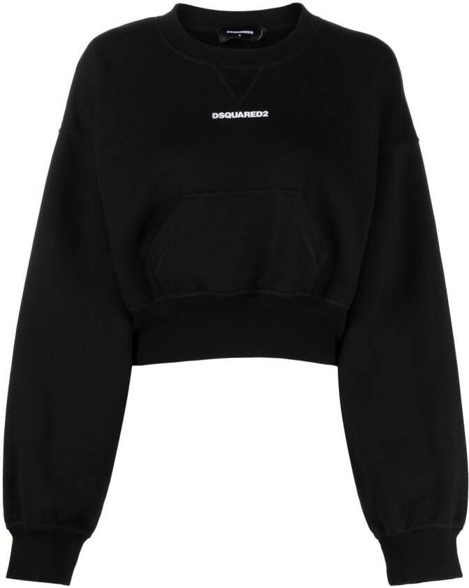 Dsquared2 Trui met logoprint Zwart