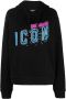 DSQUARED2 Hoodie met logoprint Zwart - Thumbnail 1