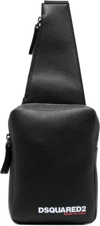 DSQUARED2 Messengertas met logoprint Zwart