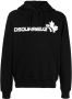 DSQUARED2 Hoodie met logoprint Zwart - Thumbnail 1