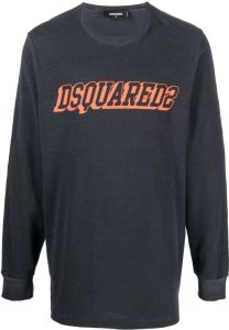 Dsquared2 Sweater met logoprint Grijs