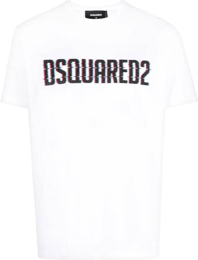 Dsquared2 logo-print short-sleeve T-shirt Wit