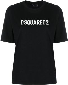 Dsquared2 logo-print short-sleeve T-shirt Zwart