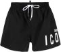 DSQUARED2 Zwembroek met logoprint Zwart - Thumbnail 1