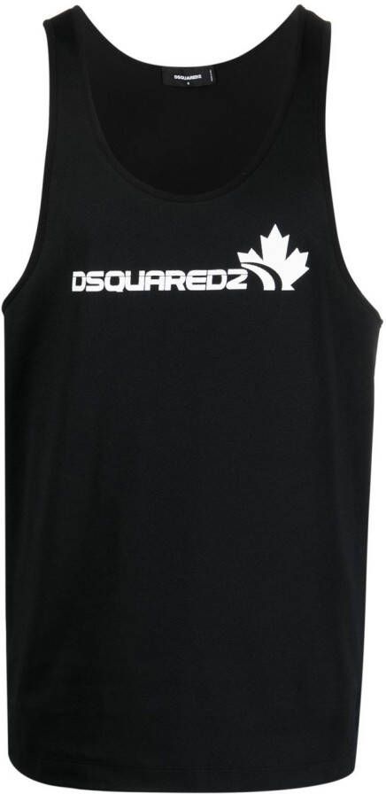 Dsquared2 Tanktop met logoprint Zwart