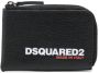 DSQUARED2 logo-print zip-up wallet Zwart - Thumbnail 1