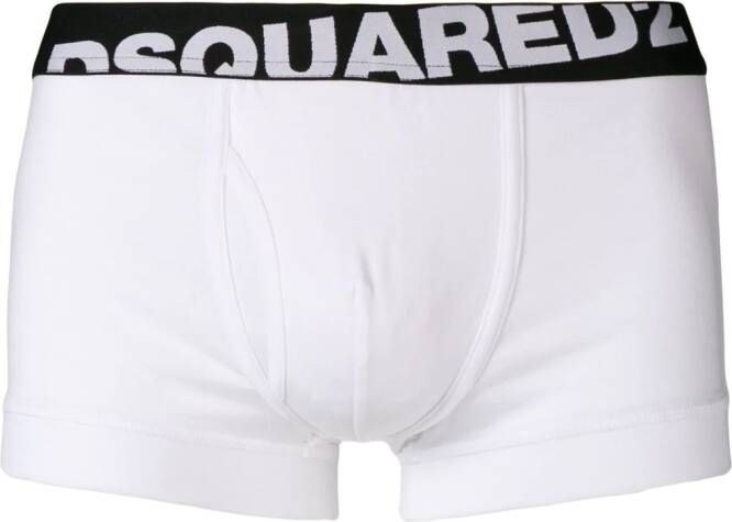 Dsquared2 logo tailleband boxers Wit