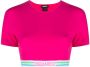 Dsquared2 T-shirt met logoband Roze - Thumbnail 1