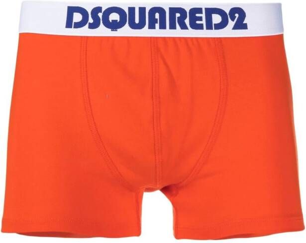 Dsquared2 Boxershorts met logoband Oranje