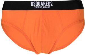 Dsquared2 Slip met logoband Oranje