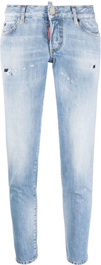 Dsquared2 low-rise slim-cut jeans Blauw