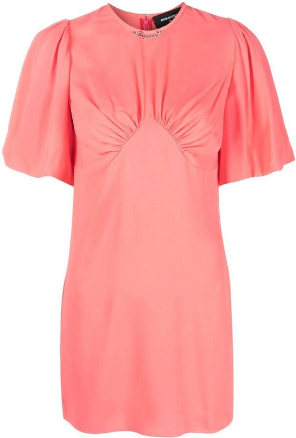 Dsquared2 Mini-jurk met pofmouwen Roze