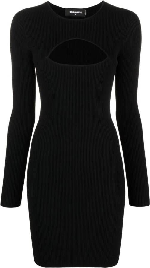 Dsquared2 Mini-jurk met uitgesneden detail Zwart