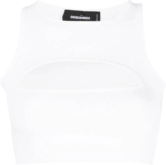 Dsquared2 Mouwloze top Wit