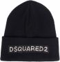 DSQUARED2 Muts met logopatch Zwart - Thumbnail 1
