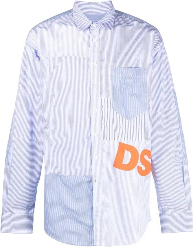 Dsquared2 Overhemd met logo Blauw